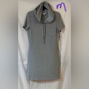 Calvin Klein Gray Hooded Dress